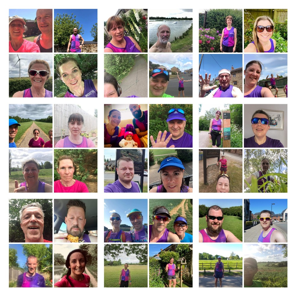 As part of the virtual #Blisworth5 we challenged WRR to post a sweaty selfie in WRR colours. They delivered! #pinkandpurple