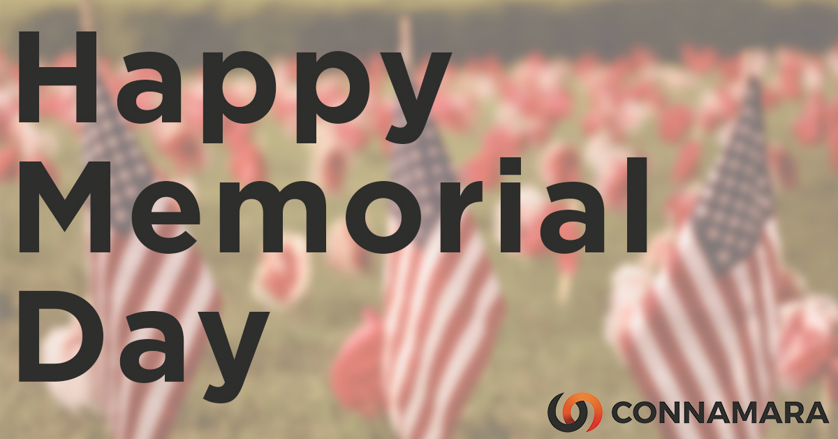 ConnamaraSys's tweet photo. On behalf of the Connamara team, we honor those who have given their lives in service to our country. Happy Memorial Day from our team. https://t.co/1H0FMSeZsp