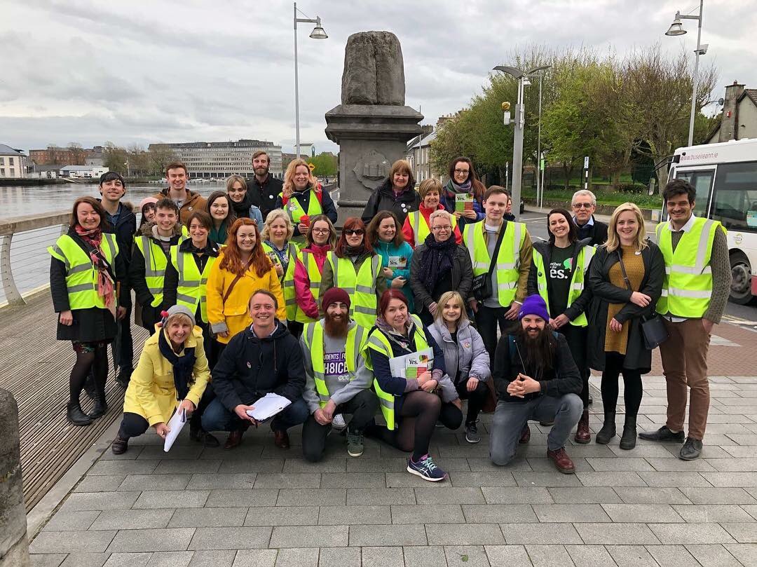 First ever canvass. I thought I’d hate canvassing but it was great. Kinda miss knocking on doors 🙈 #RepealMemories @REPEAL_LK