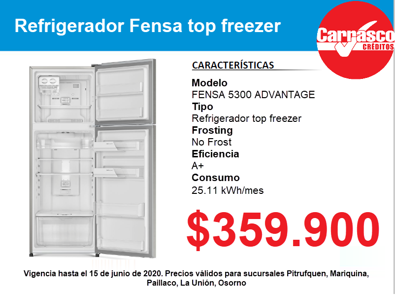 CCreditosCL's tweet photo. [OFERTA] Refrigeradores disponibles en las sucursales de Pitrufquen, Mariquina, Paillaco, La Unión y Osorno.
Válidas hasta 16 de junio. https://t.co/2rXuUWi4Aw