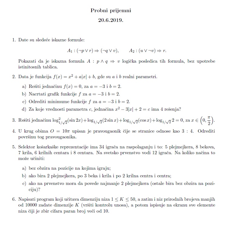 Departman za matematiku i informatiku, PMF, NS tweet media