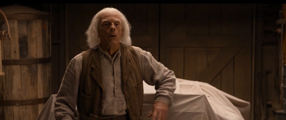 OnlyFilmMedia's tweet image. #OnlyFilmCameos:
#ChristopherLloyd as #BackToTheFuturePart3-era #DocBrown in #AMillionWaysToDieInTheWest (2014).
#GreatScott.