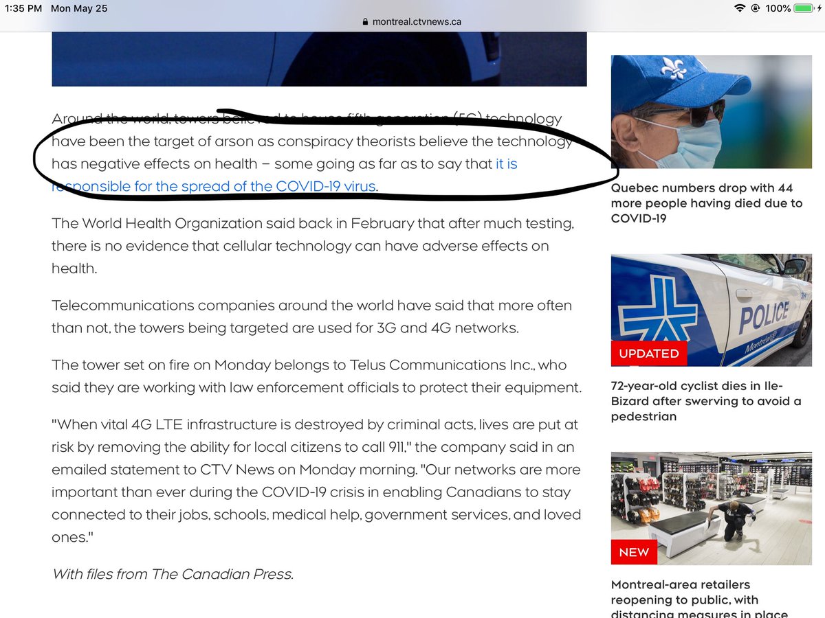 here  screensnap of exact turn of  #CTV phrase that caught my eye, carelessly? or cleverly? lumps U.S. Sen. Richard Blumenthal in with any and all  #crackpots .... hmmmmmm  beginning to see how  #BigTelecom does it! #labelling  #misdirection  #distraction  #5Gfact 16 /