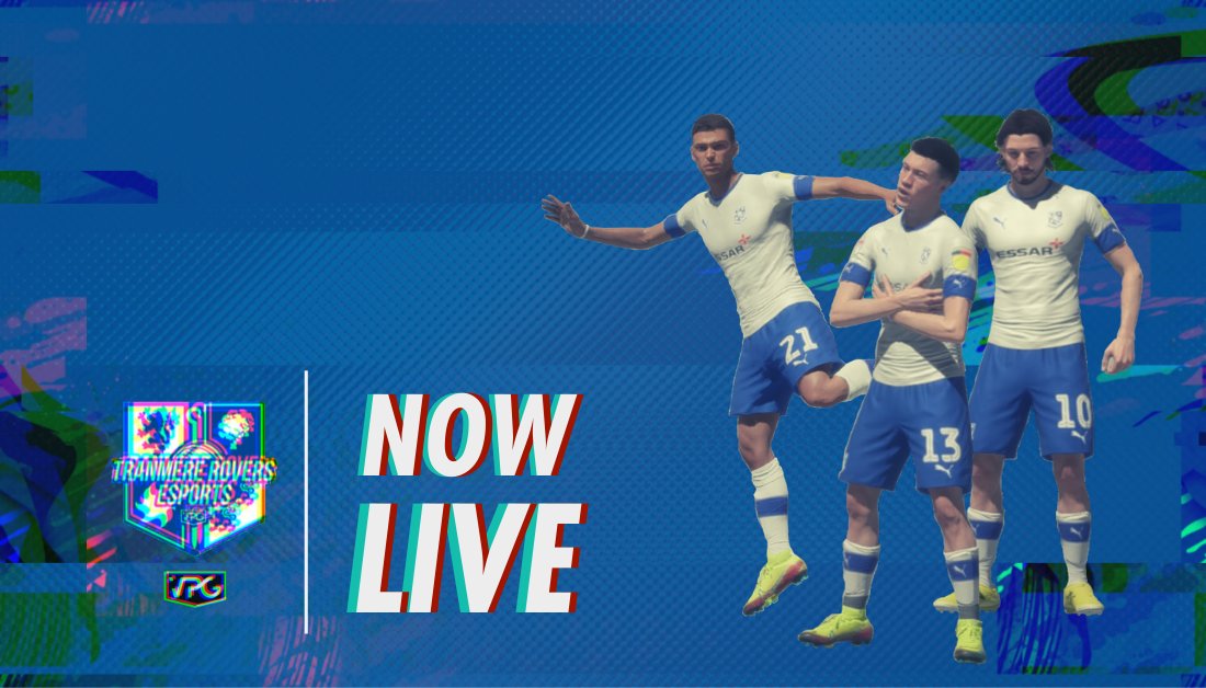 🔴 We are now LIVE for a <a href="/OfficialVPG/">Virtual Pro Gaming</a> tournament and we're trialing a couple of new faces. Should be a good session! Follow the match action here:

twitch.tv/itsawombat_

<a href="/TranmereRovers/">Tranmere Rovers FC</a> #TRFC #SWA 🔵⚪️
