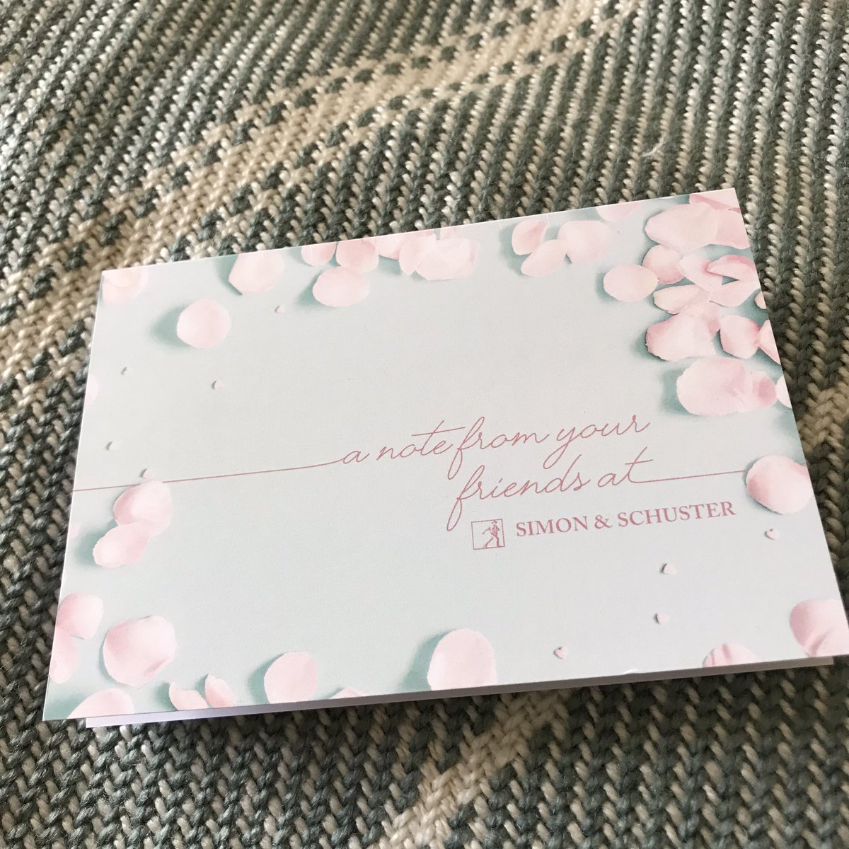 CotswoldPenny's tweet photo. When you’ve been quarantining your post & then open a gorgeous card from your lovely team.... Thank you so much @Clareaux @BookMinxSJV @jessbarratt88 - sending socially distanced hugs and love to you all.... #ThinkingOfYou #LoveGettingPost #uklockdown #authorlife @TeamBATC https://t.co/UfGOVQCnqm