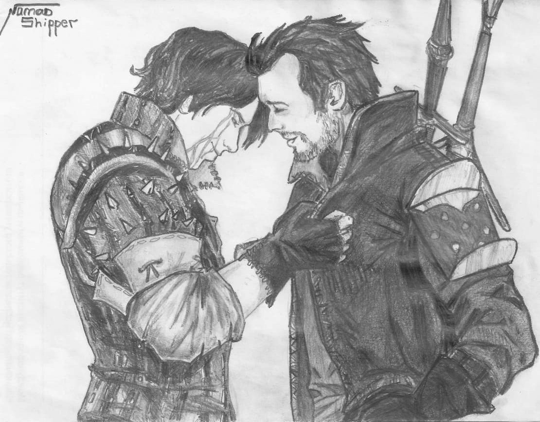 nomad_shipper's tweet photo. Создал артец по ламскелям. Имхо, они просто замечательные персонажи...
Есть тут ценители подобного искусства в ленте?🌚
#Eskel
#Labert
#TheWitcher
#TheWitcher3 https://t.co/4oRGbrtlZ7