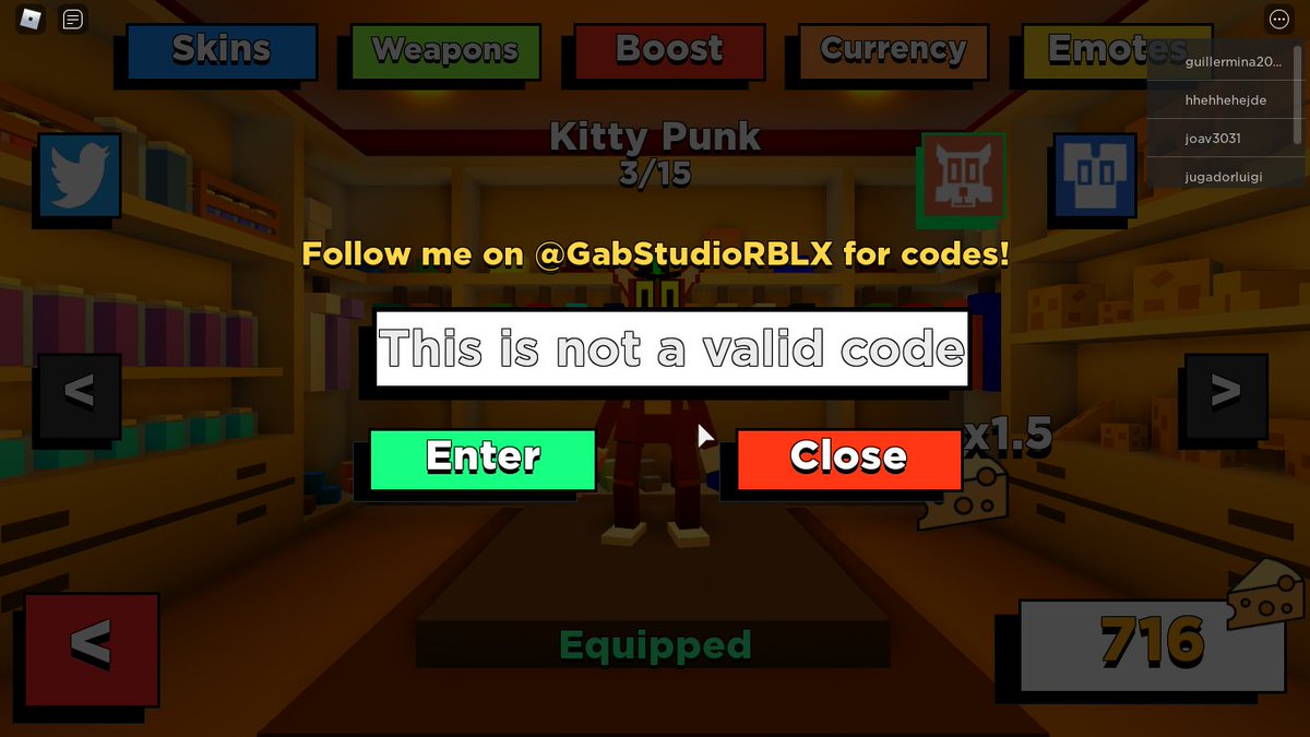 Gab On Twitter Roblox Robloxdev Kitty Codes New Kitty