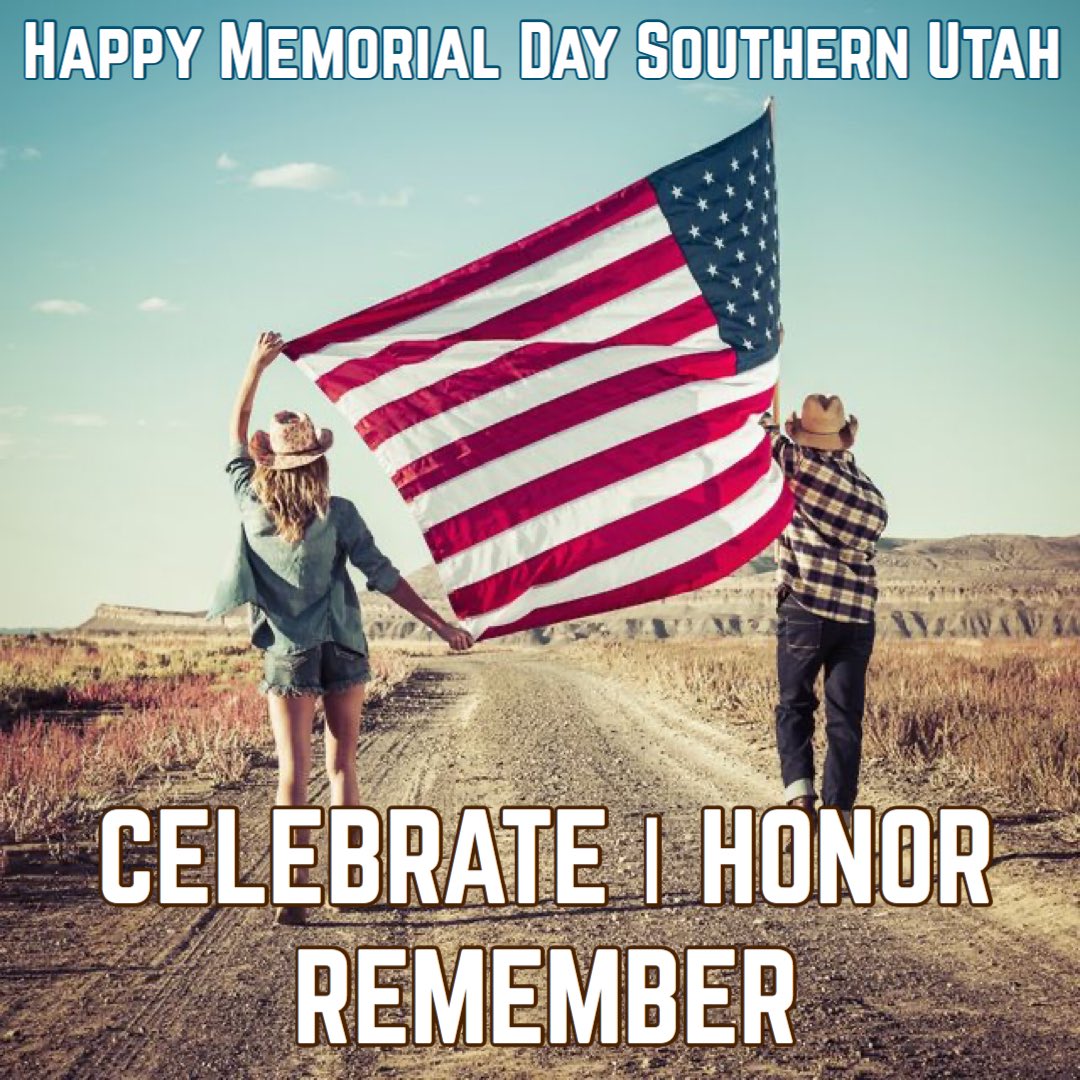 Happy Memorial Day #southernutah — Celebrate, Honor & Remember our fallen heroes. 🇺🇸🇺🇸🇺🇸 - #memorialdayweekend #memorialday #honorthefallen #washingtonutah #toquervilleutah #centralutah #leedsutah