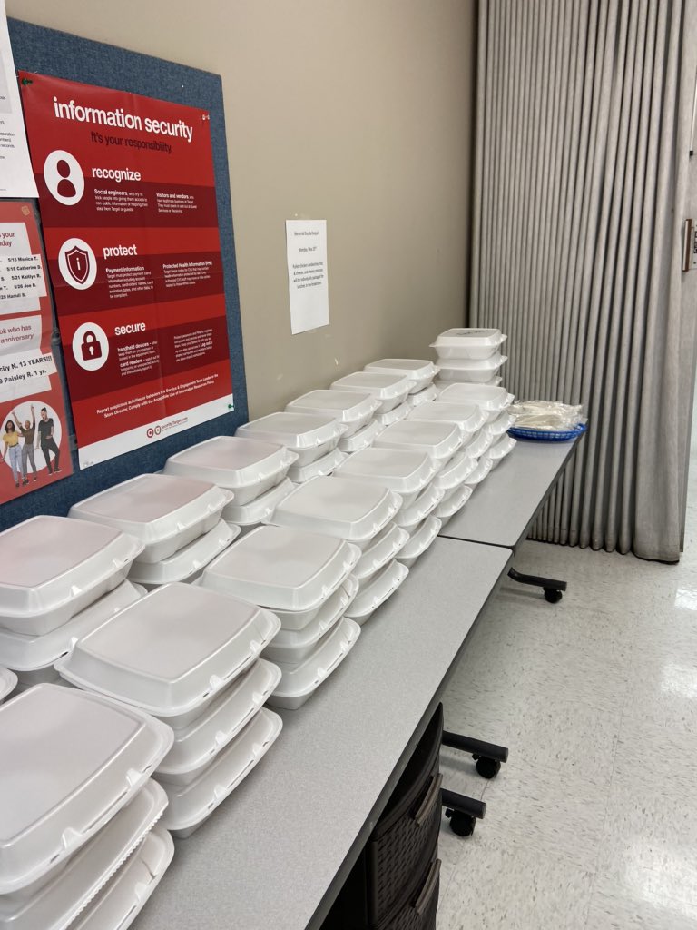 So excited about these individually packaged barbecue lunches for our team since we couldn’t do our annual Memorial Day Cookout this year! <a href="/Hoggys/">Hoggy's BBQ</a> was just what the team needed after a busy weekend 😋💪🏻
