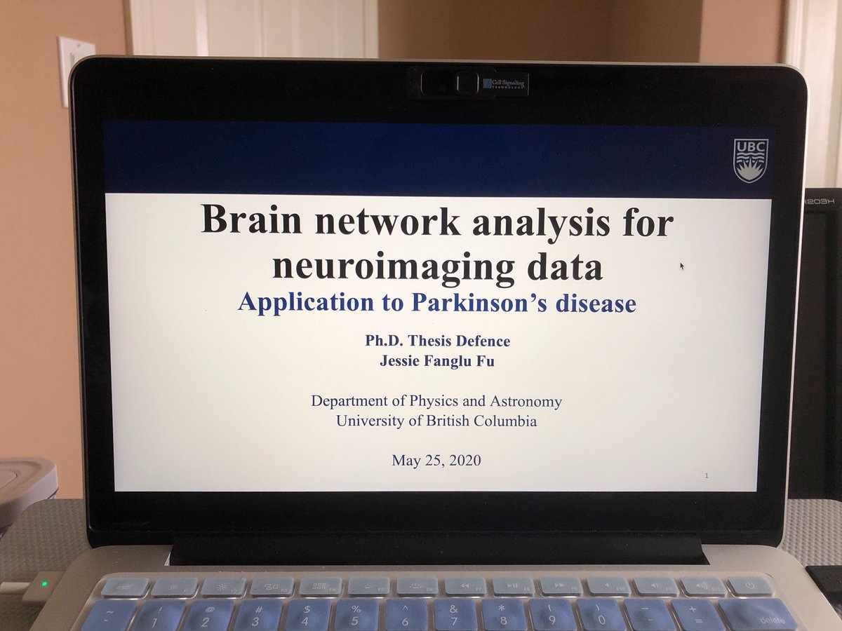 Jessie_Fu20's tweet photo. Just successfully defended my Ph.D. in Medical Physics at #UBC via Zoom! #virtualdefence #DMCBH #PhD #virtualgraduation #neuroimaging https://t.co/IRujunHrI0