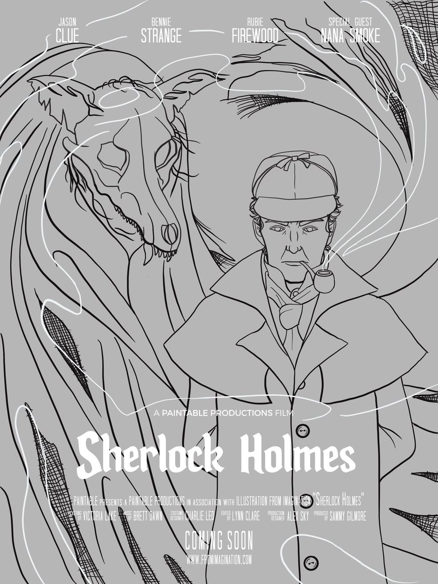 the_inspiredfox's tweet photo. Here I am with the Illustration from Imagination course with @PaintableCC

Next up: deciding on lights and then rendering 😁

#paintable #illustration #illustrationfromimagination #sherlock #sherlockholmes #hound #curse #lineart #digitalart #procreateart #posterart #quarantineart https://t.co/smXwzW2yP6