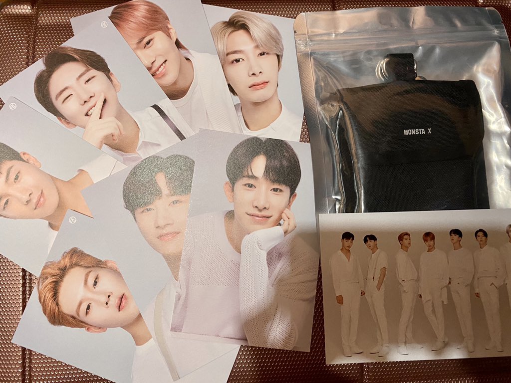 Prize #6:1 Winner of Official Monsta X pouch + tony moly OT7 postcards*like/rt*reply with download/purchase proofs of  #FANTASIA_X songs, albums, etc.* ends TBA
