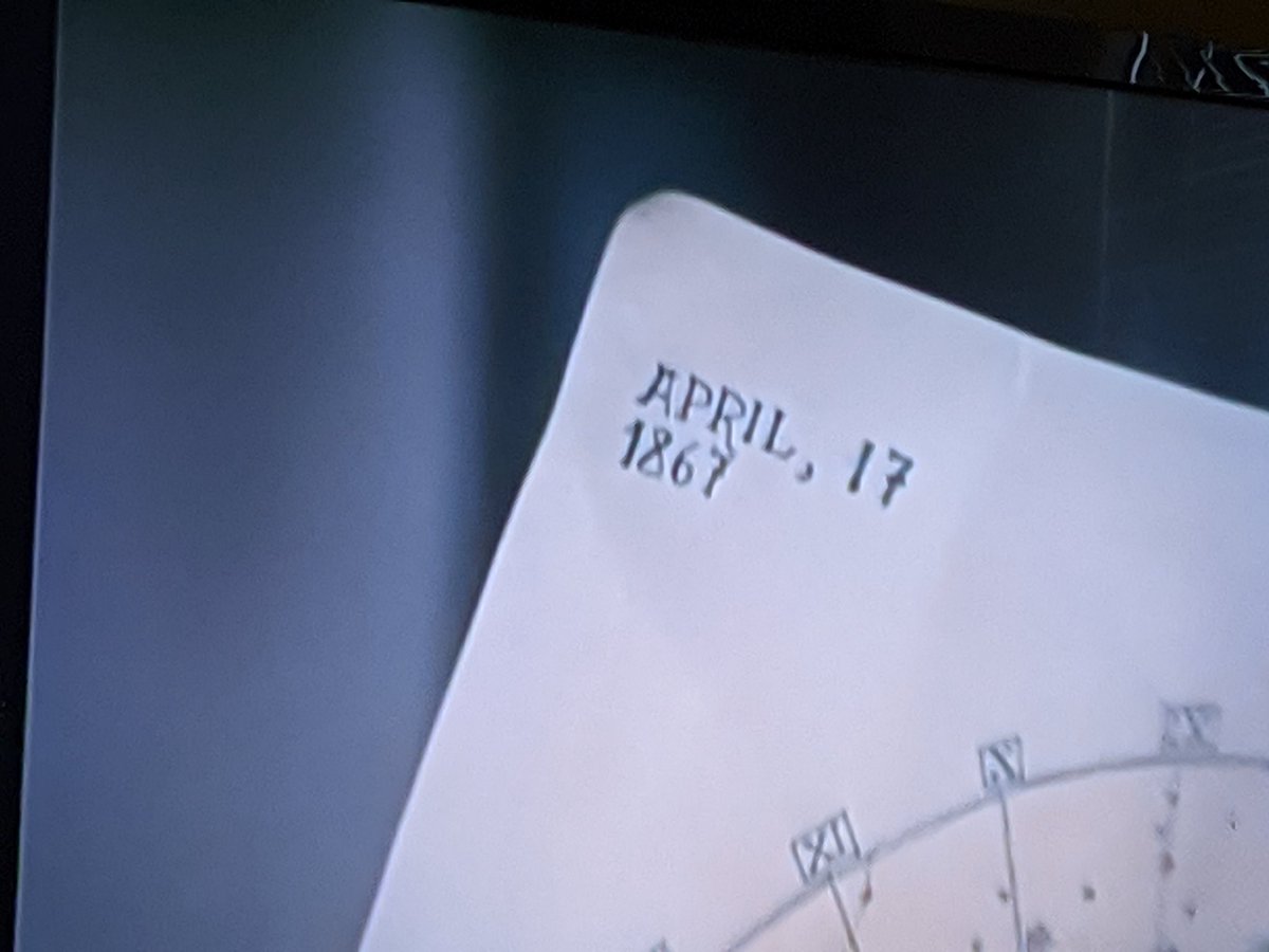 This second map only works for one day. I know this because I am also an astronomer. That, and the ominous voiceover that said 'April 17, 1867'