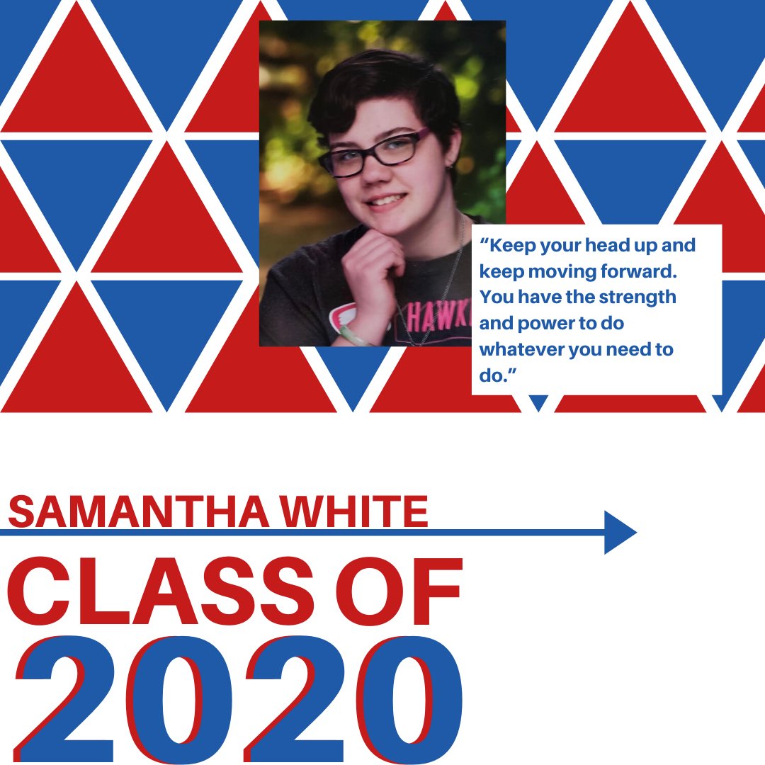 The last senior we are shouting out today is Samantha White!! Congratulations Sam!