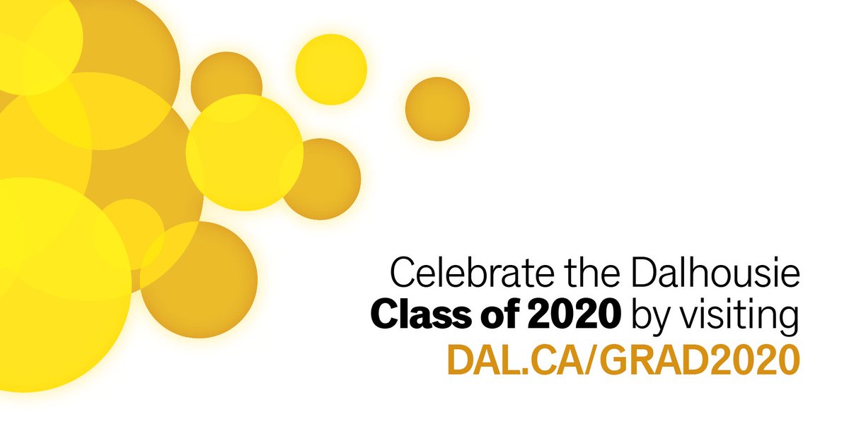 Dal_Alumni's tweet photo. Congratulations to all 2020 graduates! We will be celebrating and welcoming them to the alumni family over the next few weeks.Check out our space for celebrating and leave a message for the new members of the Alumni Family https://t.co/Gnfsjq98NC
#DalGrad #DalAlumni https://t.co/N7rwRSGF5D