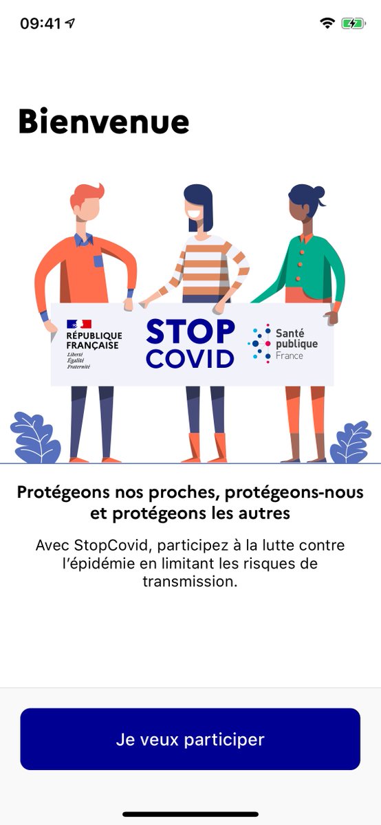JeromeColombain's tweet photo. Voici les premières images de l'application #StopCovid https://t.co/Eqvw8EuGer
