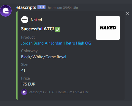 etasuccess's tweet image. Success by Khaleesi in etascripts.