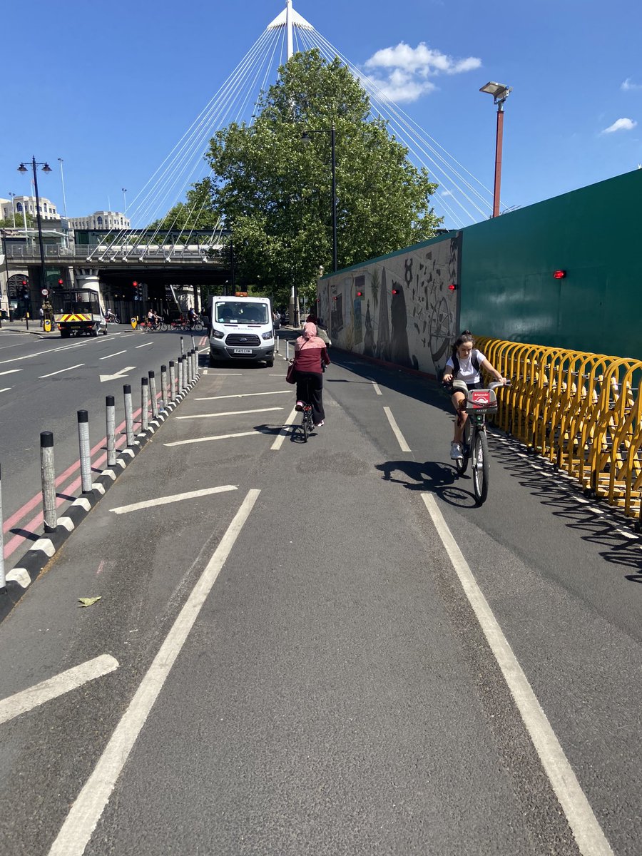 Obviously it was a sunny bank holiday but still shows if you build infrastructure to make people feel safe & deter unnecessary car journeys (with the congestion charge), people will happily cycle in very large numbers.