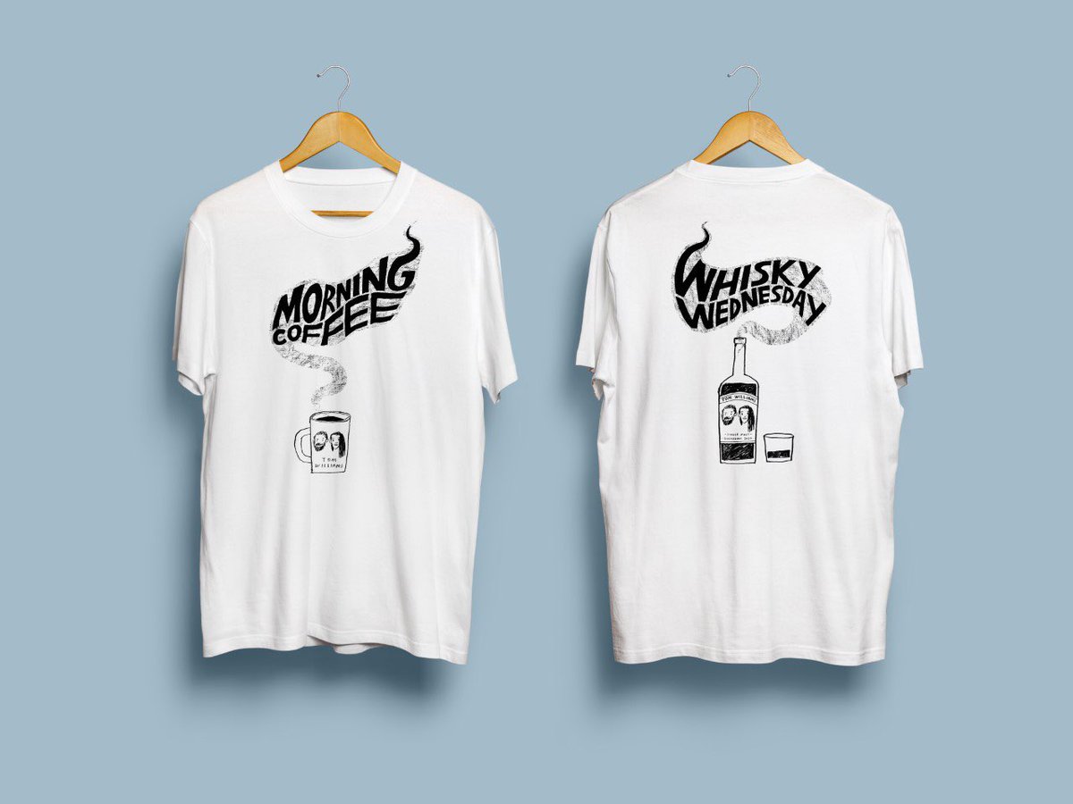 tomwilliamsuk's tweet photo. This morning we released this bloody BEAUTIFUL t-shirt and mug in celebration of 50 glorious episodes of Morning Coffee/Wednesday! Designed by legend @benjamindraws, you can pre-order yours now in our online store.💕 https://t.co/b7KNT5cekF ✨🍻 https://t.co/1WZwPv9JWC