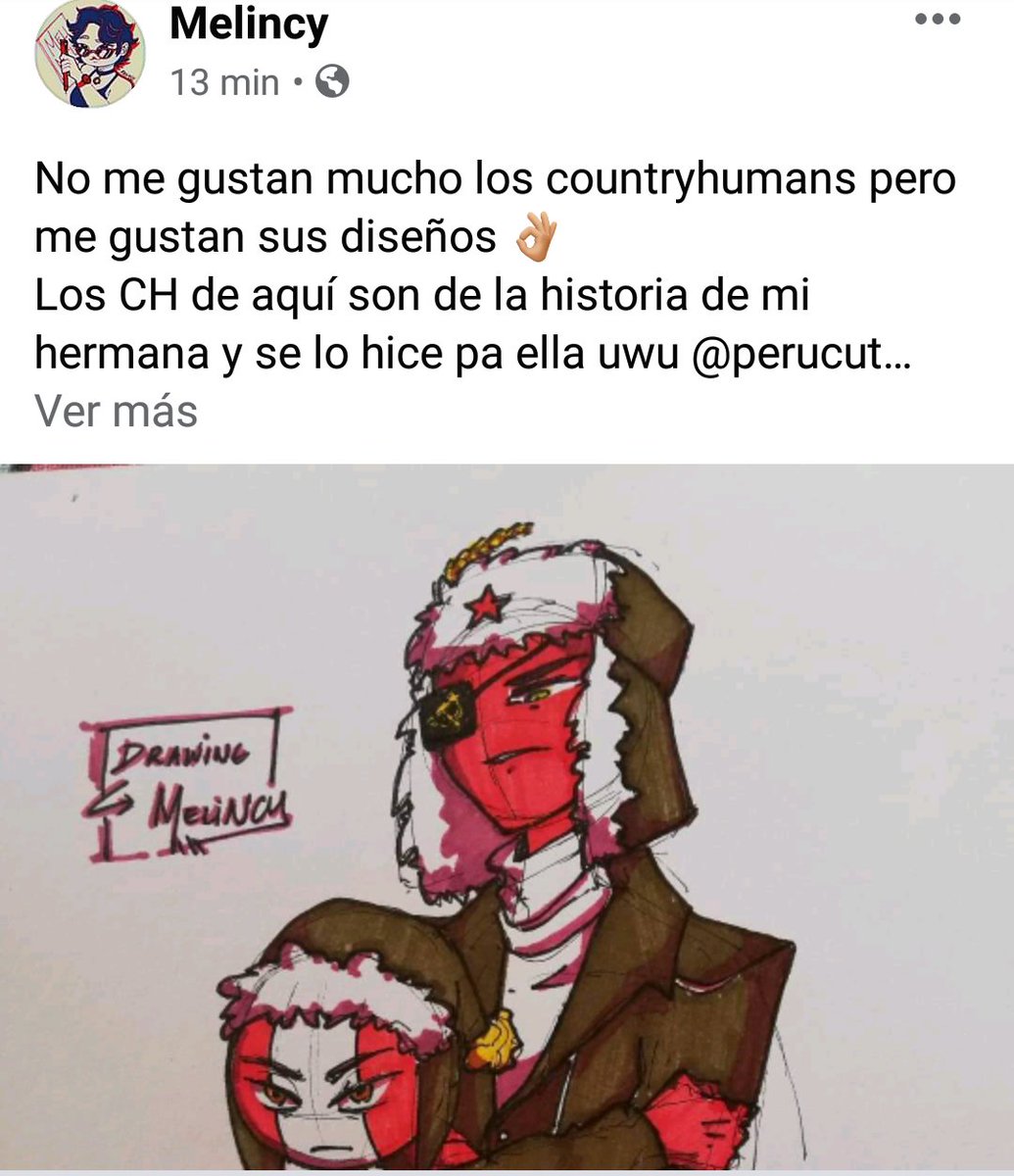 Perucute9's tweet photo. https://t.co/hDGUSR0ily
Hicieron un fanart del cómic "Bad Boy" (urssxperu) 
Vayan a darle love a esta muchacha, está re lindo el dibujo uwu 
Les dejo el link de su pag de Fb 
Y su instagram es: Meli_ncy 
#CountryHumans 
#CountryHumansPeru 
#countryhumansurss 
#fanart
#BadBoyAU https://t.co/Zov9hrDlew