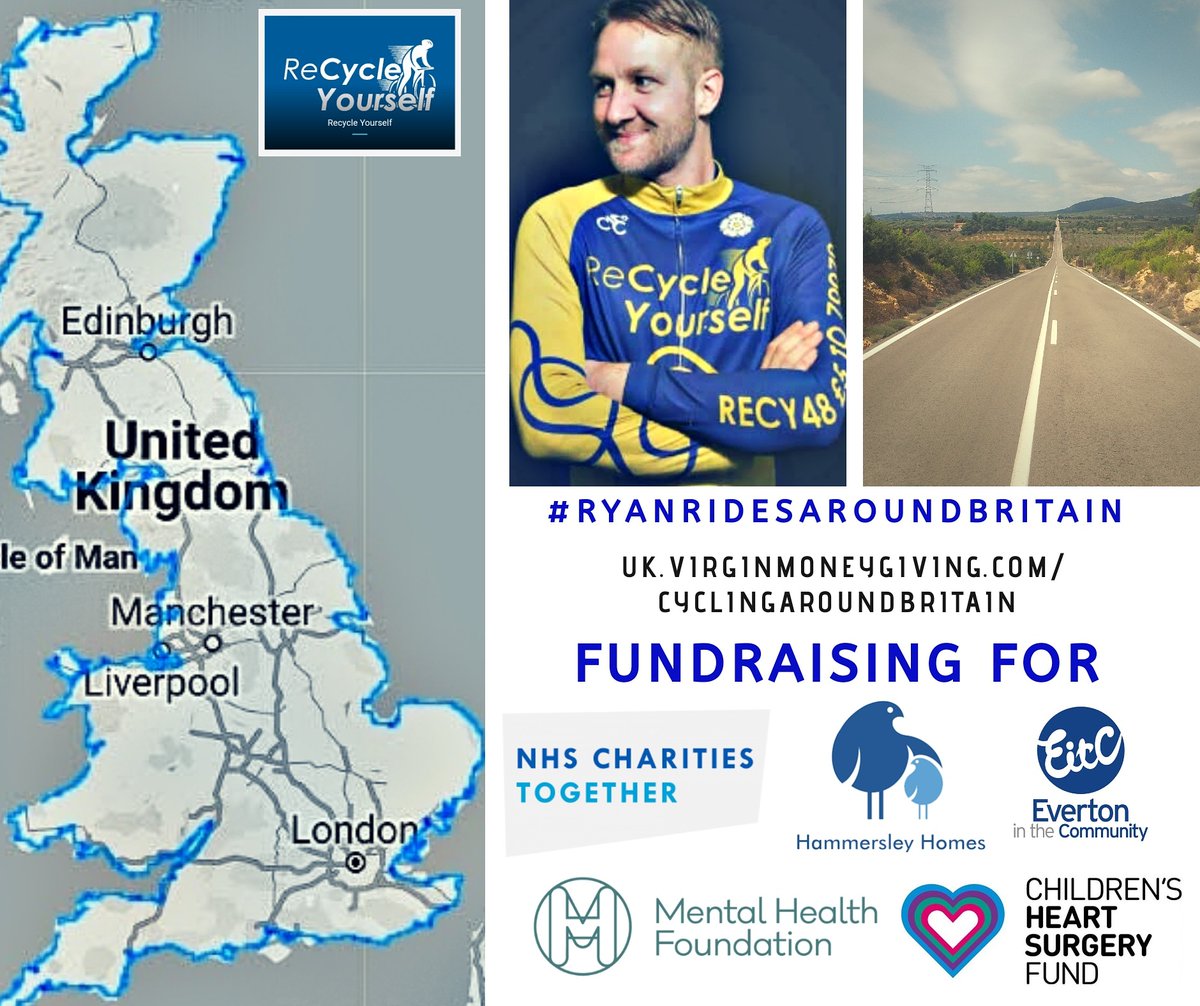 recycle_urself's tweet photo. #cyclist #mentalhealth #football friends I NEED your support

In 10 days I'm setting off to cycle 5000 miles Around the coast of Britain in 40 days &amp; without you I'm just a guy on a bike

Can you help me by RT my posts? Liking or tagging someone relevant?

#RyanRidesAroundBritain https://t.co/MUxro67bxw