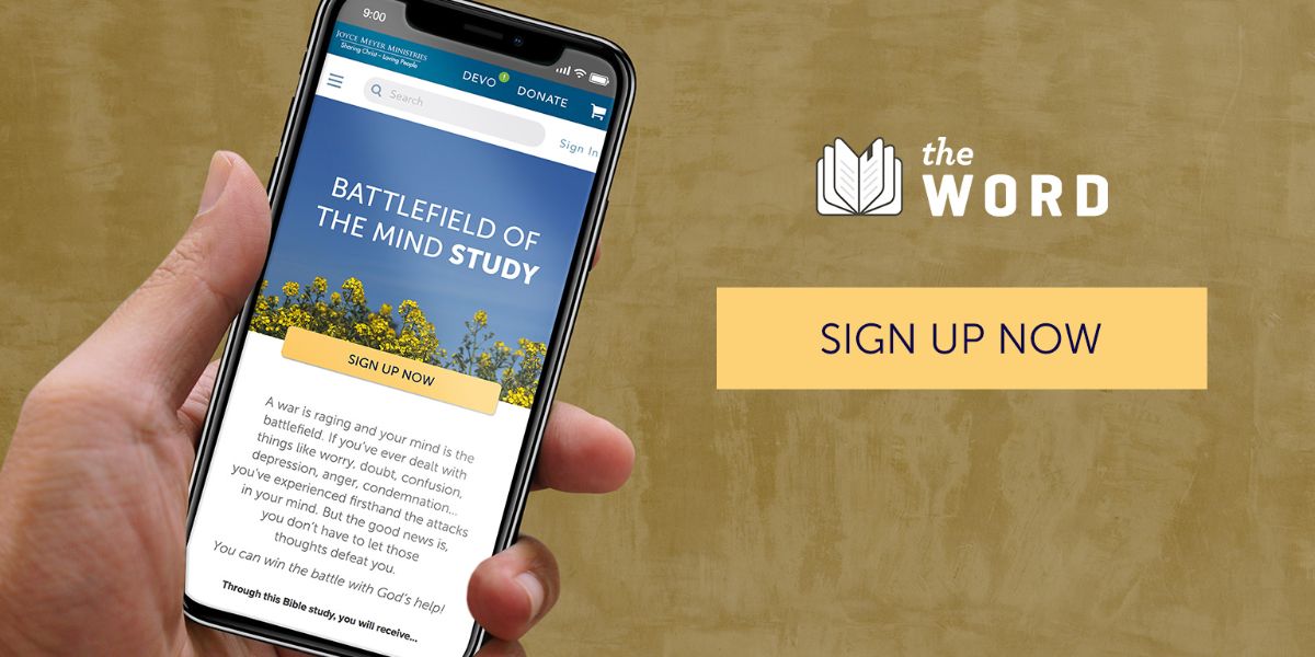 A war is raging and your mind is the battlefield, but you can win the battle with God's help! Sign-up for our FREE Battlefield of the Mind study at joycemeyer.org/BattlefieldStu… #BattlefieldStudy #Battlefield25