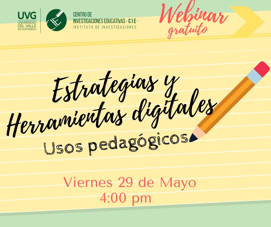 CIE_UVG's tweet photo. Los esperamos!
Inscripción https://t.co/8bGklLnrjE https://t.co/hIGtlsXuMu