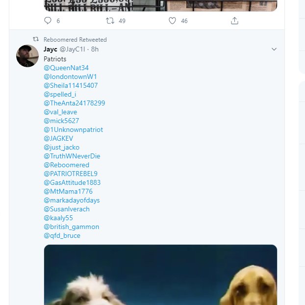 8/ How many of the accounts are real? Hard to say, could be many real people with a few sockpuppets and useful idiots. I'd be curious to explore this blue cluster. These accounts are basically mass replying each other and then retweeting- which looks like the below tweet  #CumGate