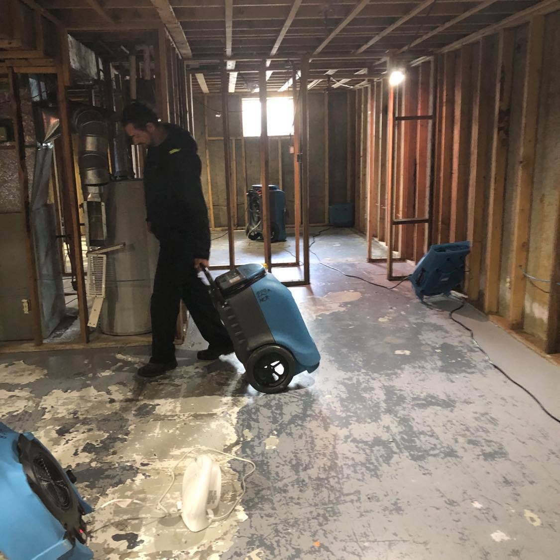 The aftermath of overland flooding. Over 12’ of water inundated this house. Crews cleaned, decontaminated, and are drying this house prior to repairs. #2020flood #fortmcmurraystrong #fortmcmurray #disasterrestoration #restoration #naturaldisaster #flooddamage #floodzone #dehum