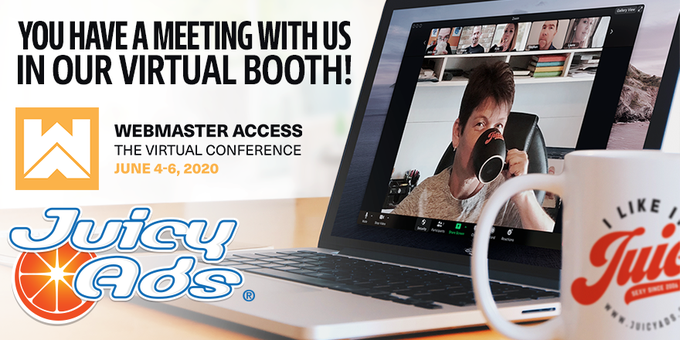 No pandemic will stop us from getting together to do some business! JuicyAds is virtually attending WMA<a href="/tag/staysafe"class="tags"><span>#staysafe</span></a><a href="/tag/keepitjuicy"class="tags"><span>#keepitjuicy</span></a><a href="/tag/juicyadslifestyle"class="tags"><span>#juicyadslifestyle</span></a>