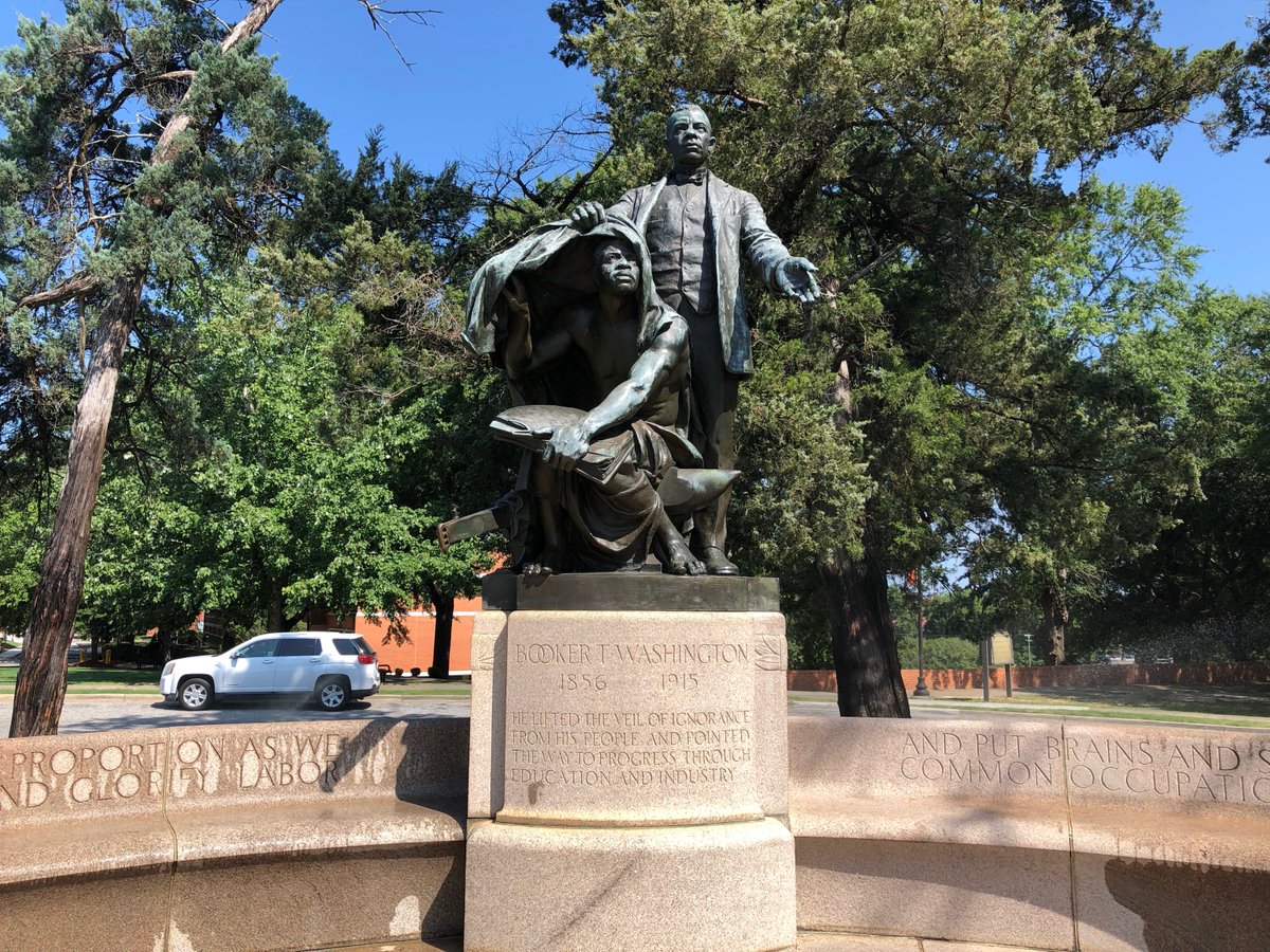 25. But Washington saw himself first and foremost as an educator, laying the foundation for future progress. He was convinced that illiterate former slaves could never win equality without developing valued skills and, with them, self-respect.