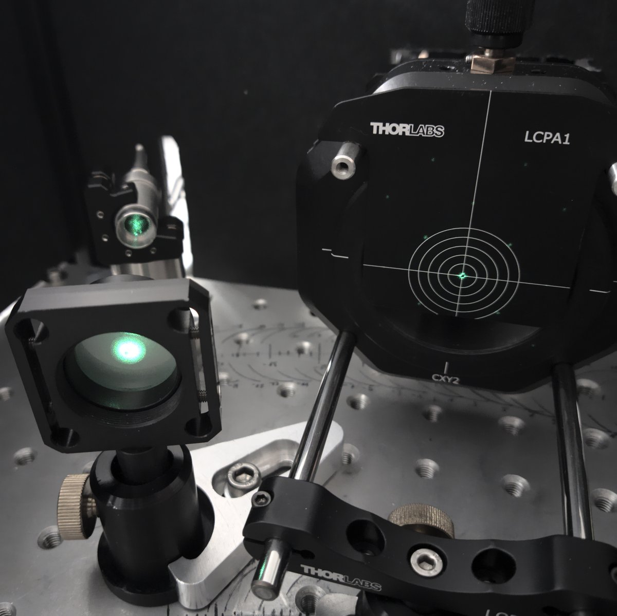 mueller_physics's tweet photo. After two months away from the lab, we're slowly reopening, with sensible safety measures in place. A bit of alignment to do on @NanoSand_Alice 's DMD SIM (https://t.co/PPD52AiOJR), so it can produce some more data.
#fairSIM #superresolution https://t.co/2nT27HbH7t