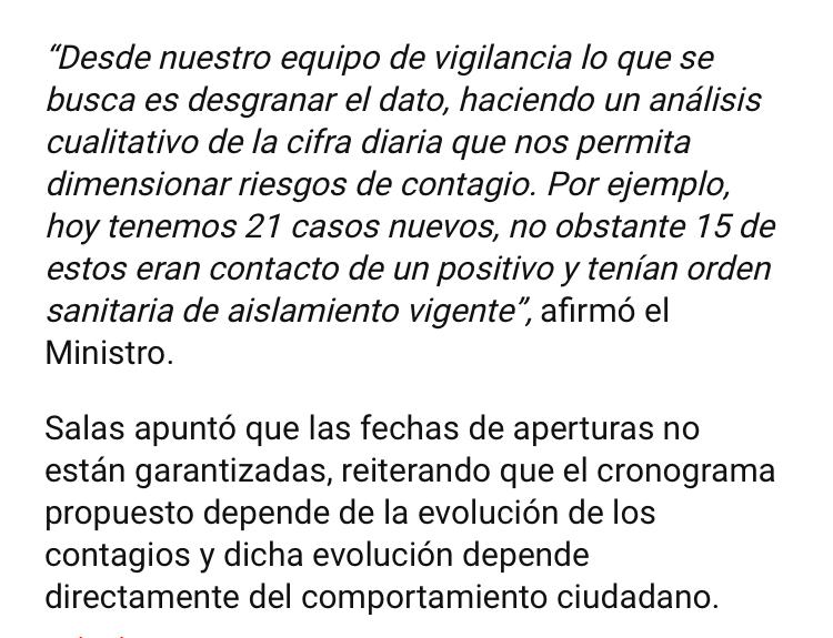 Ya 15 básicamente se sabía que iban a dar positivo. No caigamos tampoco en el alarmismo. Seguimos bien. Igual NO HAGAN FIESTAS