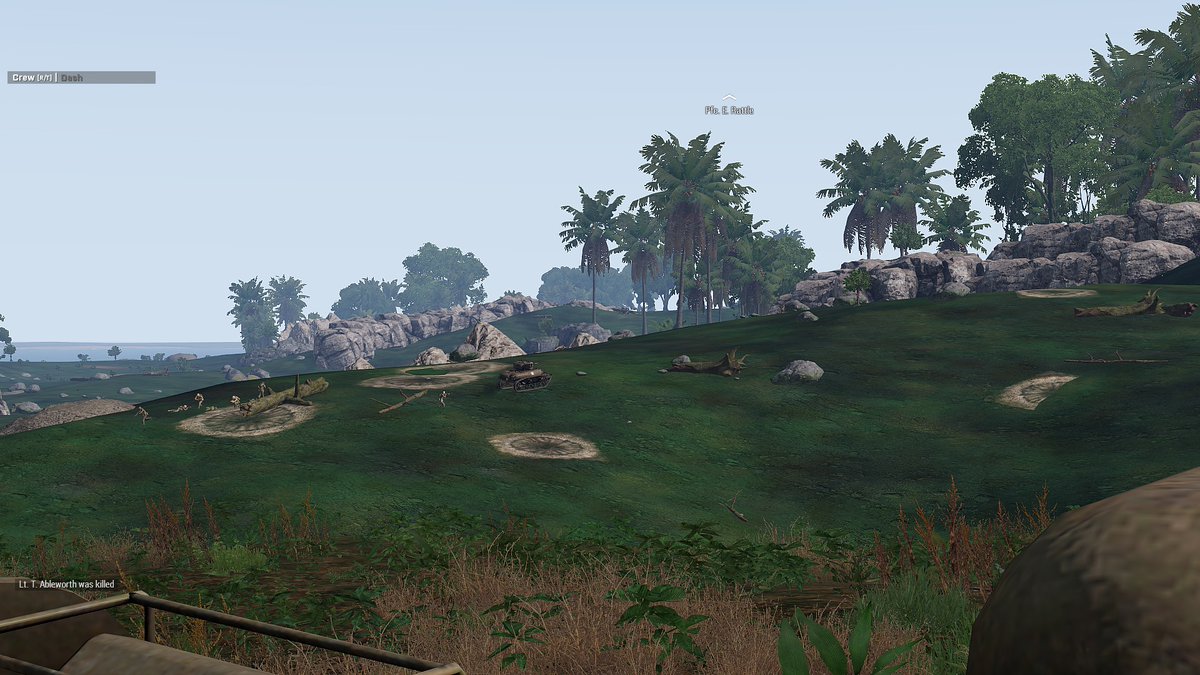 Infantry advance using a Stuart light tank for cover as we push to create a beachhead on Peleliu 
#arma3 #milsim #ww2