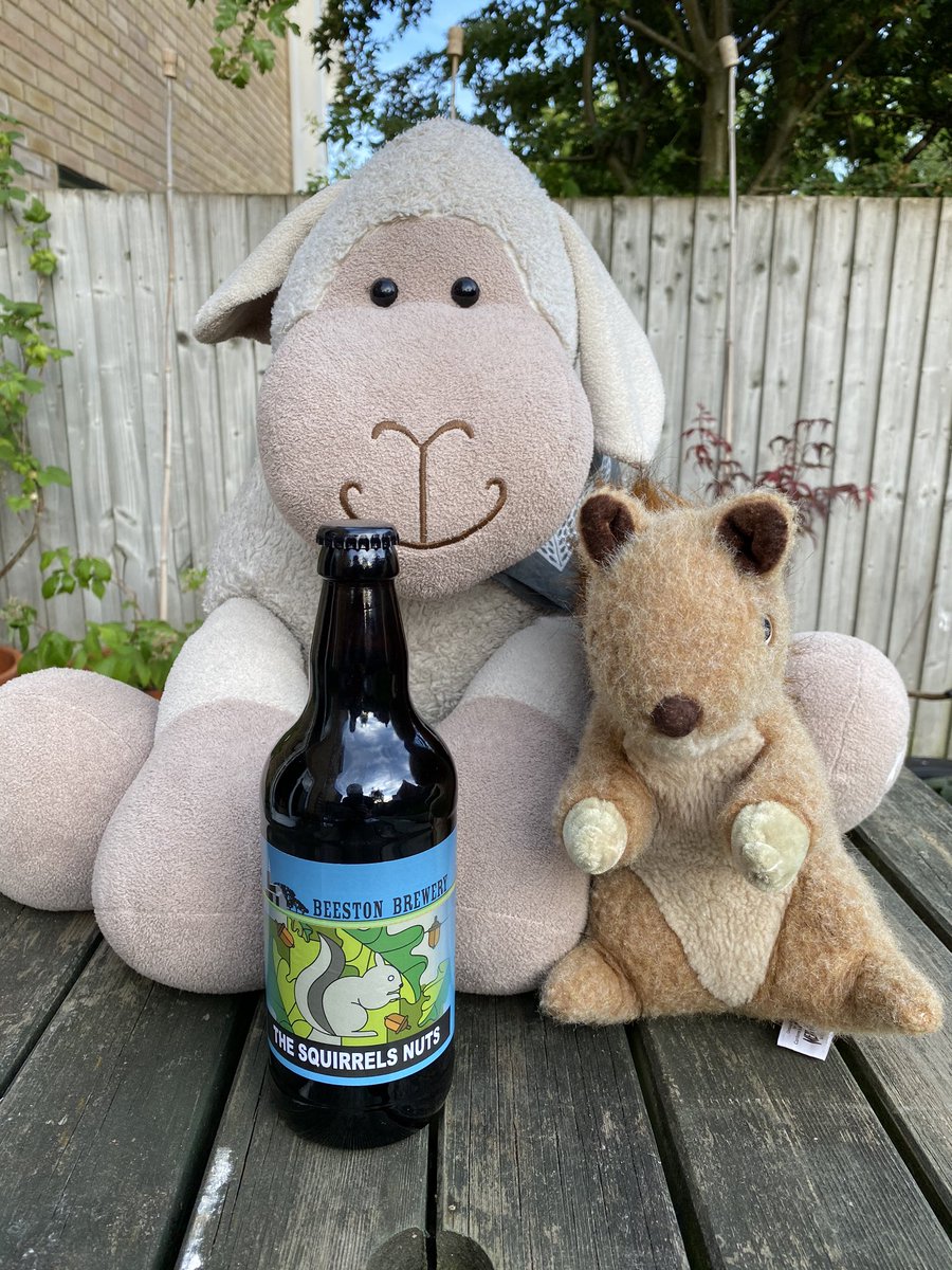 Baa. Hello everyone. As it’s a Bank Holiday I thought I’d have another beer. This one is from <a href="/BeestonBrewery/">Beeston Brewery</a> and is called The Squirrels Nuts. Who better to help me with this than young Alfie #petespints 🍺🍺🍺🐏🐿