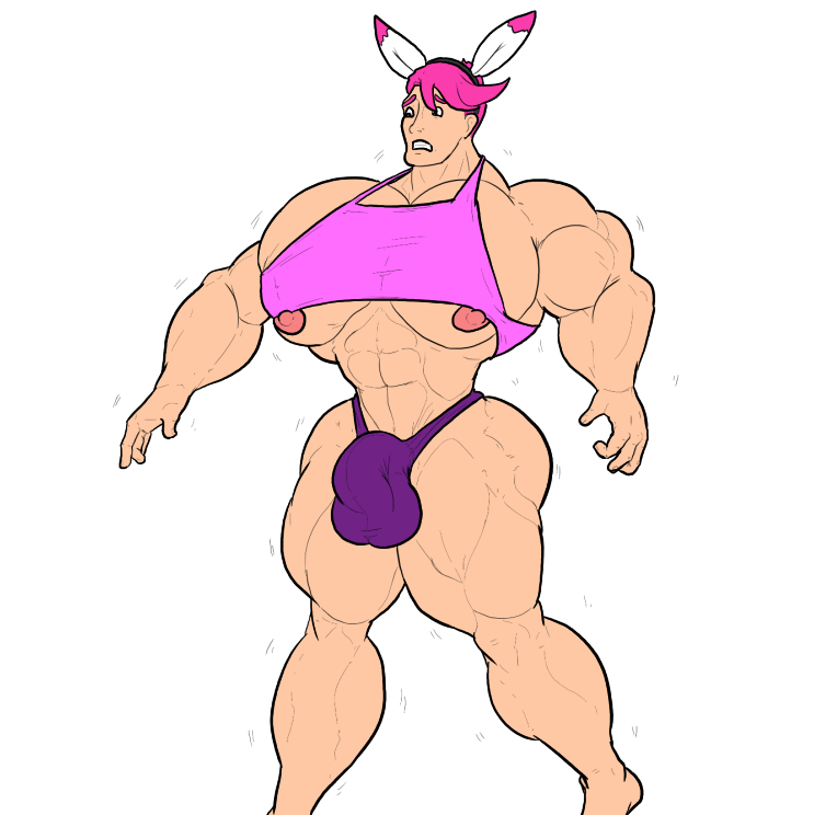 greggrth's tweet photo. Commission for @AshLovehart 
Looks like someone found some magic bunny ears, much to his boyfriend's surprise...and inevitable enjoyment https://t.co/U6IdEDKoPd