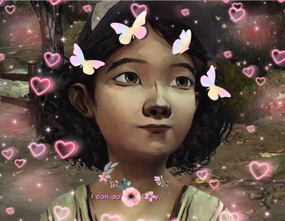 clementine ... yeah, she’s who i named myself after  when i watched playthroughs of twdg in like 2012 to get over my fear of zombies, i never expected to get so attached to this sweetheart. i’ve grown up with her 