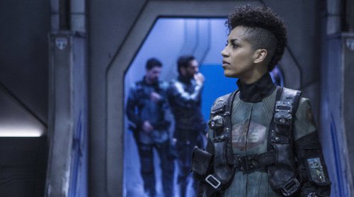 Dominique Tipper as Naomi Nagata  #TheExpanse Made a mistake in season 2 and we’re going into season 5! And people are still bringing it up. A show where NO ONE is perfect. People question her presence in the crew when she’s a self taught Chief engineer with MULTIPLE degrees!