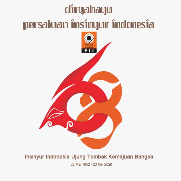 Atas nama Pesatuan Insinyur Indonesia (PII), kami ucapkan selamat Hari Ulang Tahun PII yang ke-68. Semoga sejawat anggota PII senantiasa menebar manfaat, kebaikan dan keberkahah bagi bangsa dan negara. Amin YRA