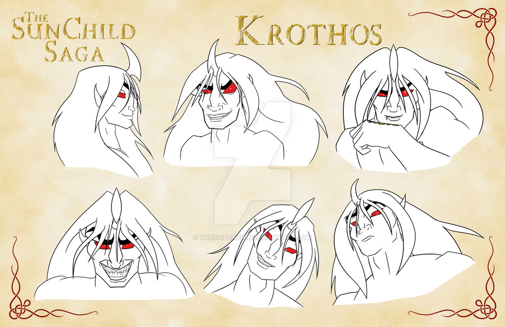 Gotta go with Krothos for this one. He's the main baddie of my story The Sun Child Saga; a crazy old god who was stripped of his physical form and imprisoned in Tartarus. There he waits in the dark for the time when he is foretold to escape and wreak his vengeance upon the world.