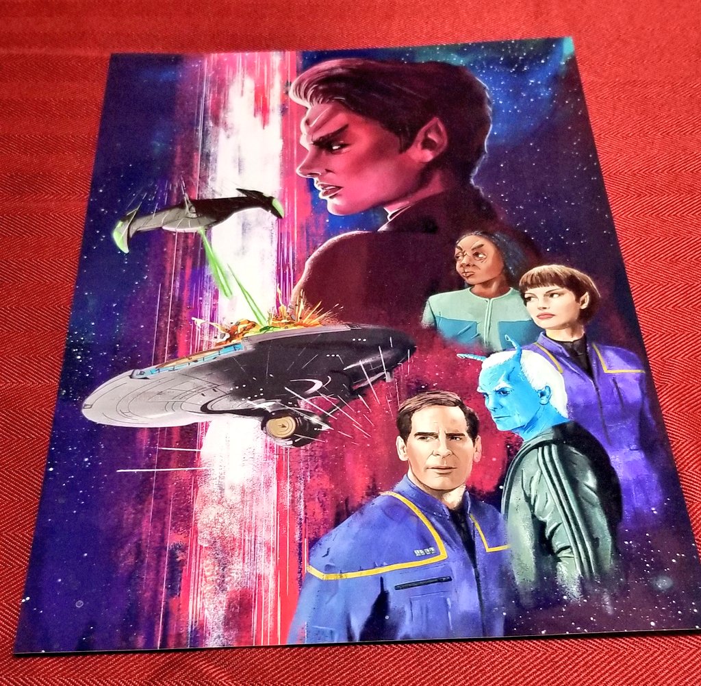 I had meant to post these a while ago, but  @ste_illustrates was running a giveaway some time ago, and I won these incredible Star Trek prints! They take my breath away! Check out more at  https://www.steillustrates.com/ 