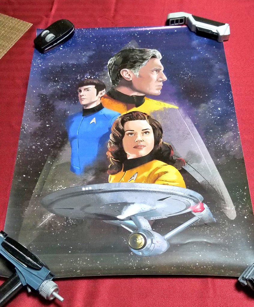 I had meant to post these a while ago, but  @ste_illustrates was running a giveaway some time ago, and I won these incredible Star Trek prints! They take my breath away! Check out more at  https://www.steillustrates.com/ 