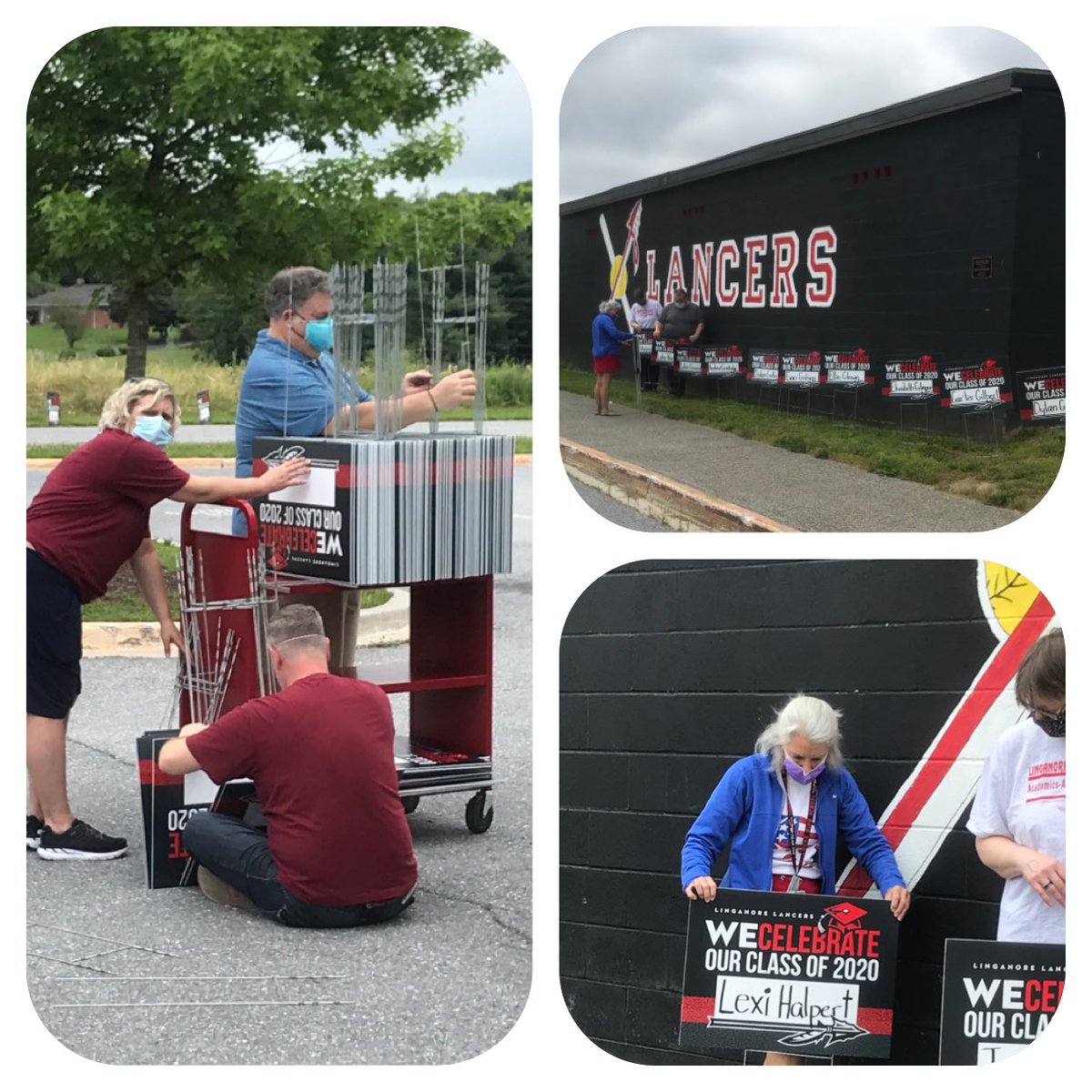 LancerLeader's tweet image. Staff were busy today! Looking forward to seeing our seniors tomorrow!