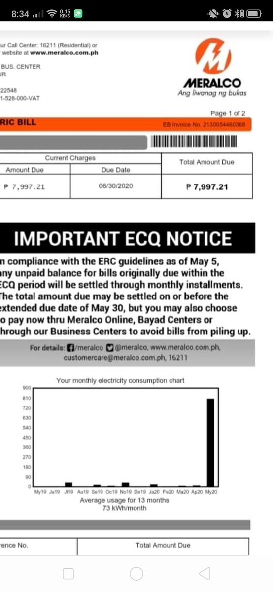 Angela_82904's tweet photo. @ashy0916 @meralco @meralco flatten the curve daw. Anyare https://t.co/aIrpnVjvcB