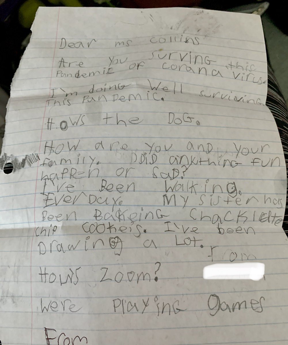 I received a letter in the mail from a former student just saying hi and checking in on things.  It is these moments that remind me there is still kindness in this world and that I love the career path I chose. ❤️🧡💚💙💛 #bekind