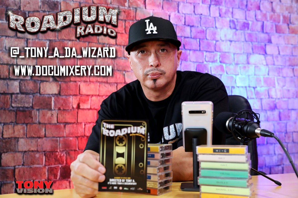 RoadiumRadio's tweet photo. #ROADIUMRADIO is 61 Episodes in!
It's about time we start a #Twitter page!
#FOLLOWUS at @RoadiumRadio #SUBSCRIBE NOW! https://t.co/vZkup6zyhL ๐๐ผ #RoadiumRadio #TonyVision #TonyADaWizard #LiveStream #YouTube #Podcast #YouTube #HipHop #Rap #WestCoast #ChicanoRap #Cali #TonyA ๐ถ https://t.co/My978zfHmg