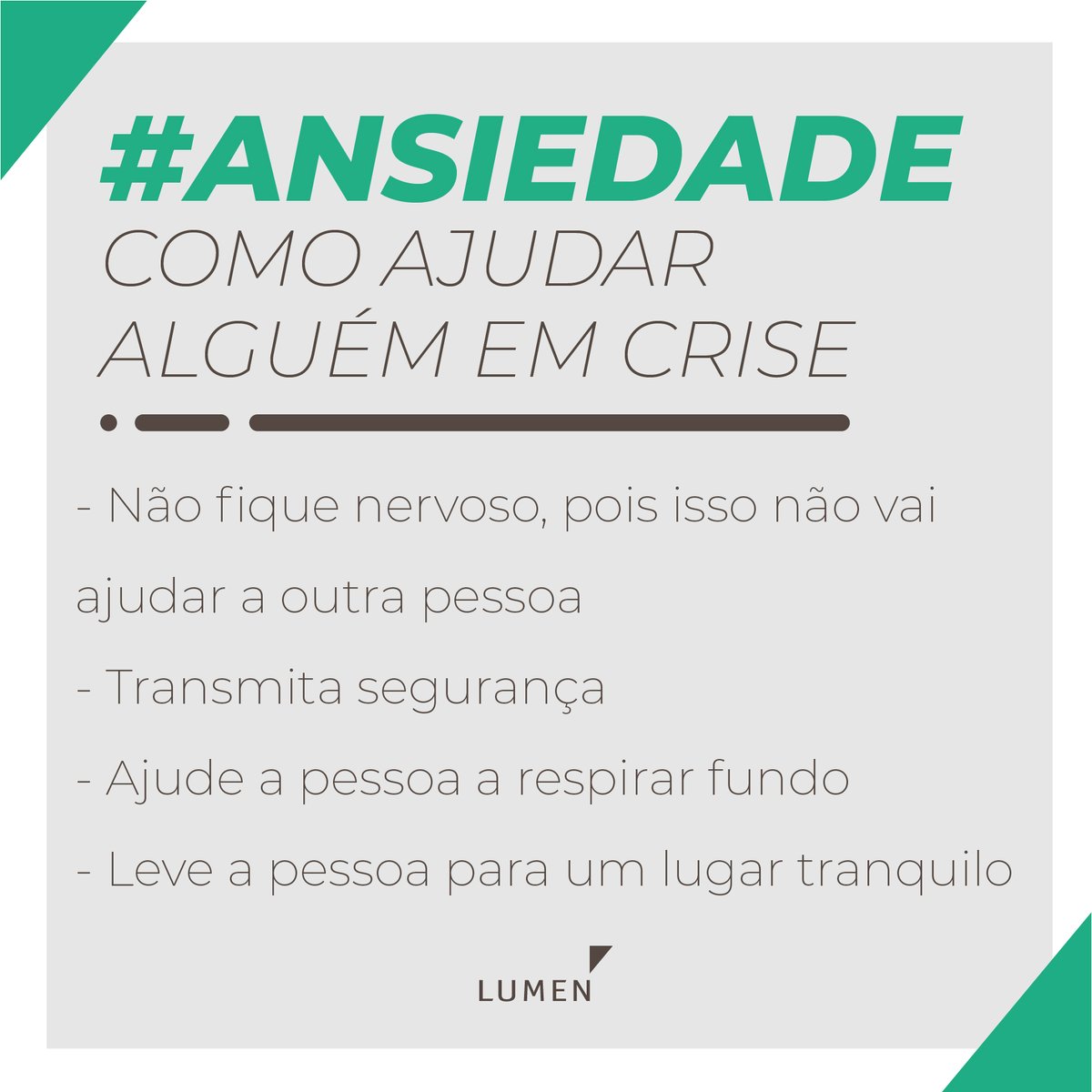 lumenacademy_'s tweet photo. 💡 Como você ajudaria um amigo com crise de ansiedade? Você já passou por isso?
.
#lumencomvc #ansiedade #ajuda #crise #mindsetividade #mudança #mindset #dicas #dica #tip #tips #ajudaroproximo #conhecimento #40tena #segurança #respira #saopaulo #brasil https://t.co/r8Q1FhcW72
