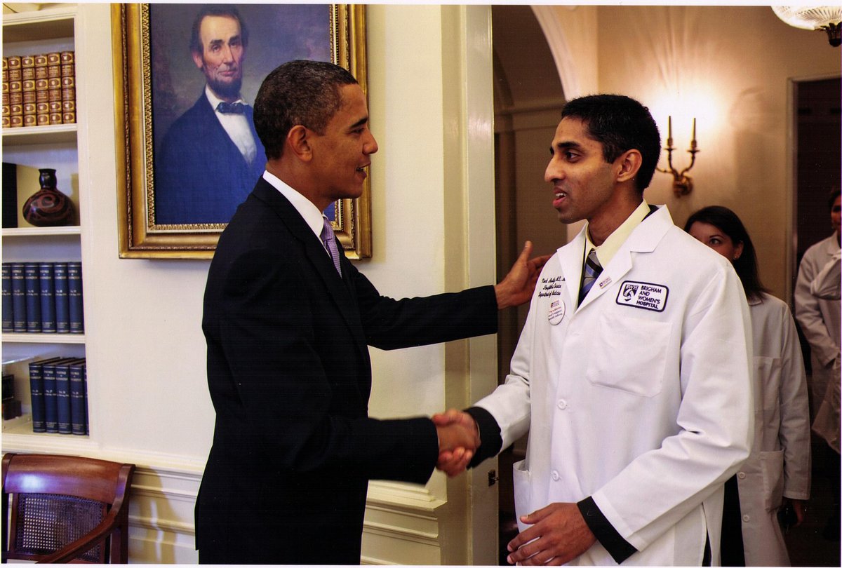 Vivek Murthy is the co-founder of Doctors for America, formerly known as Doctors for Obama. He worked on the 2008 & 2012 campaign before becoming the US Surgeon General under the Obama administration.