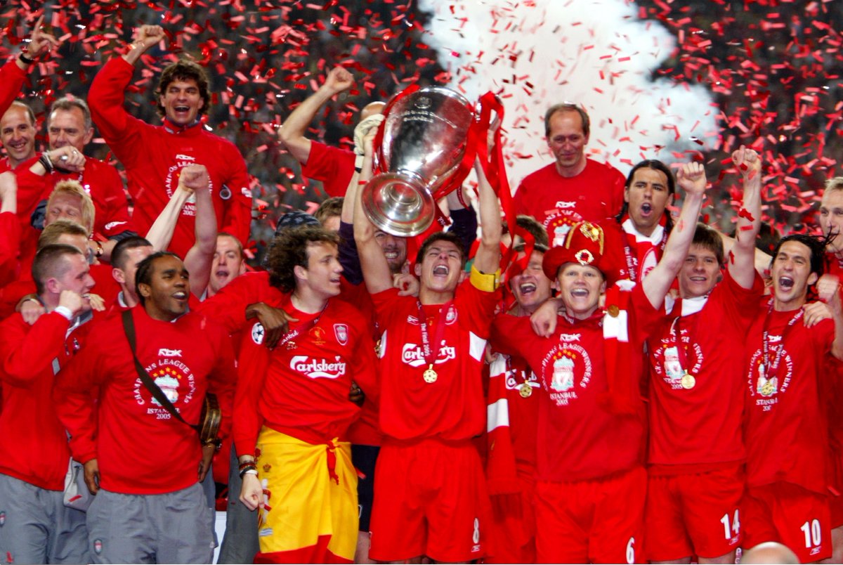panditfootball's tweet photo. Keajaiban Istanbul. Lima belas tahun silam, partai ini jadi salah satu comeback terbaik dalam sejarah Liga Champions.

Kamu nonton final ini dimana? https://t.co/OohMpCbM27