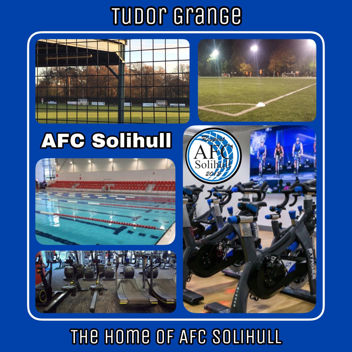a community football club with pro facilities <a href="/AFC_Solihull/">AFC Solihull</a> <a href="/EveryoneActive/">Everyone Active</a> #afcsolihull <a href="/MidlandLeague/">Capelli Sport Midland Football League</a> #tudorgrange 💙Ⓜ️💙